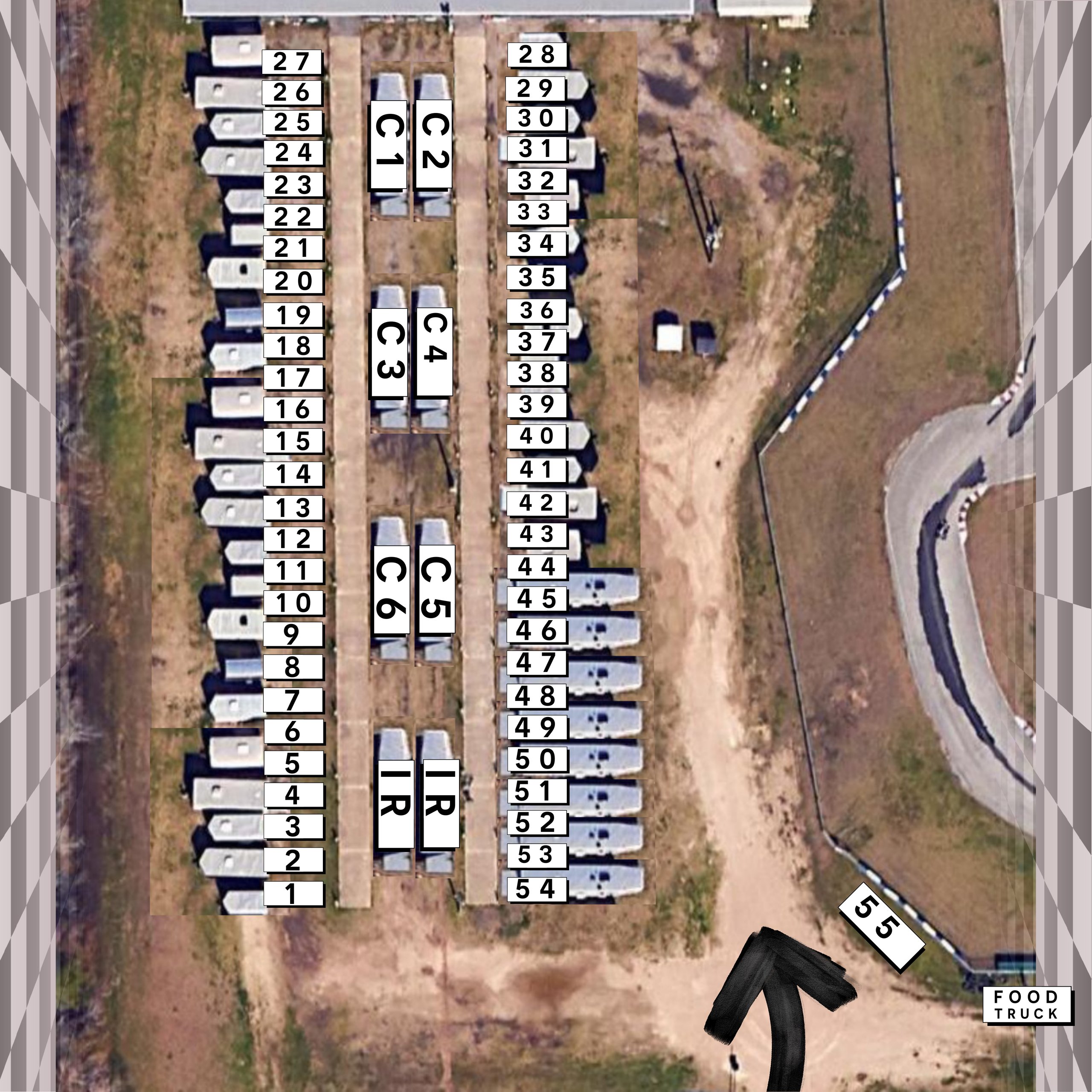 KartMoto Round 2 Pit Stall Map